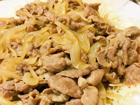 汁だくでお野菜も一緒に!豚肉の生姜焼き☆